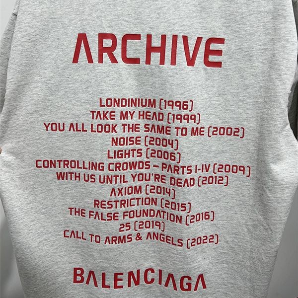 バレンシアガx ARCHIVEコラボロゴ ショートスリーブTシャツ bae40539